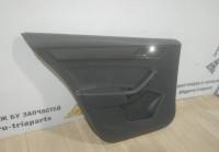 Обивка двери задняя левая бу Skoda Rapid OEM 60U867023 H