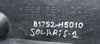 Обивка крышки багажника Hyundai Solaris 2 2017> oem 81752H5010