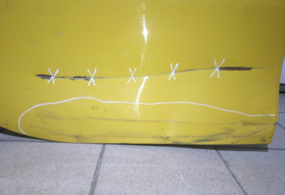 Дверь правая задняя KIA Picanto 2011-2017 oem 770041Y030 (скл-3)