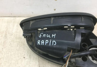 Корпус зеркала левый 5 пин Skoda Rapid OEM 5JB857501F