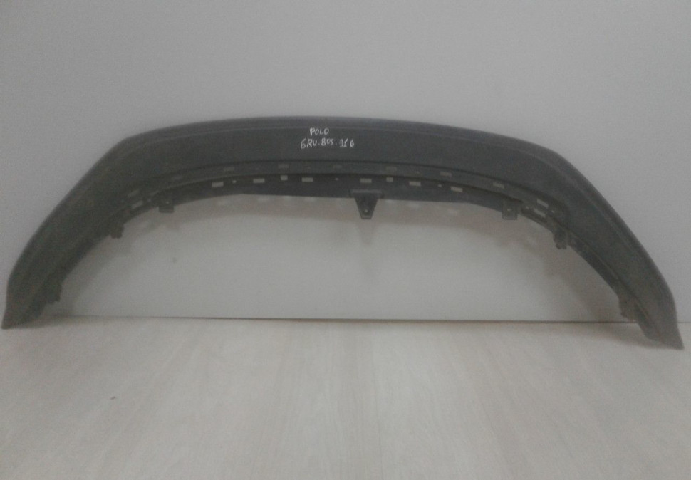 Спойлер переднего бампера Volkswagen Polo 5 oem 6RU805916