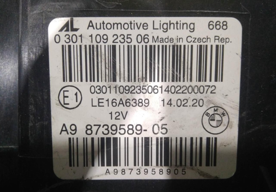 Фара лазерная левая бу BMW 8 G14 OEM 63118739605 Фара лазерная левая бу BMW 8 G14 OEM 63118739605