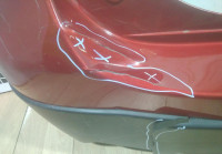 Бампер задний бу Suzuki SX4 OEM 7182161MC (В)