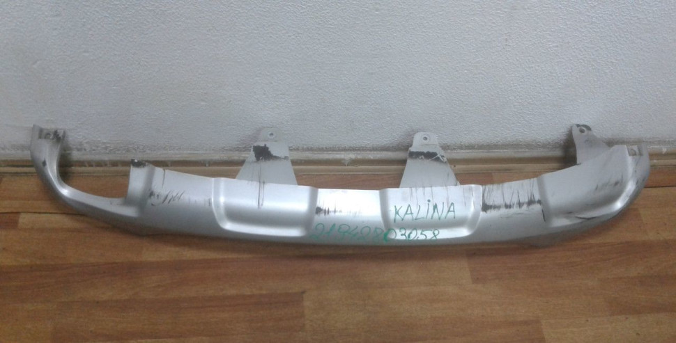 Спойлер переднего бампера Lada Kalina 1 oem 21942803058 (потерт) (скл-3)