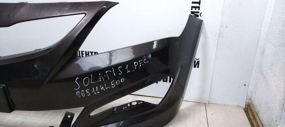 Бампер передний Hyundai Solaris 1 рест oem 865114L500 Бампер передний Hyundai Solaris 1 рест oem 865114L500