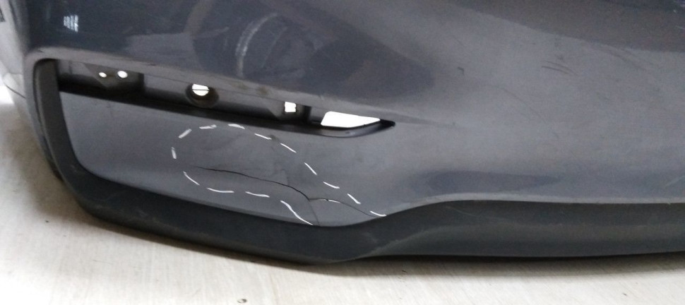 Бампер задний Hyundai Solaris 2 дорестайлинг 2017-2020 oem 86611H5000