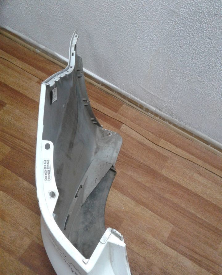 Бампер задний (+юбка) Kia Rio 4 рестайл седан oem 866114y500