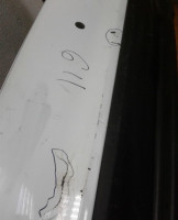 Бампер задний (+юбка) Kia Rio 4 рестайл седан oem 866114y500