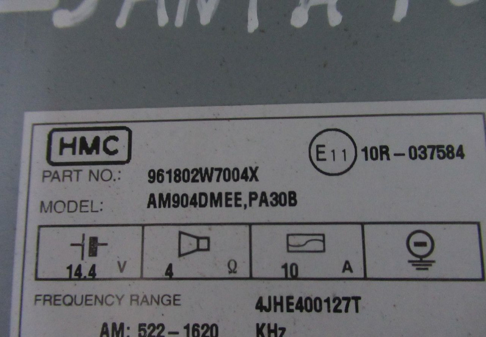 Магнитола штатная Hyundai Santa Fe 3 oem 961802W700
