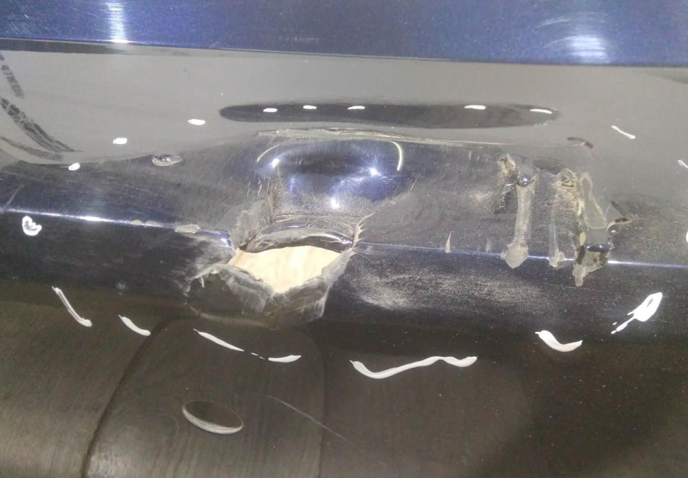 Бампер задний бу BMW З F30 рестайлинг OEM 51127384449