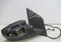 Зеркало правое электрическое (8 к)  Volkswagen Polo 5 oem 6ru857502aq (без зерк. и крышки ,трещины в корп)