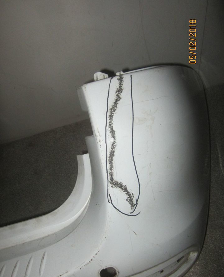 Бампер задний Lada Largus (после ремонта) oem 8450000257 (скл-3)