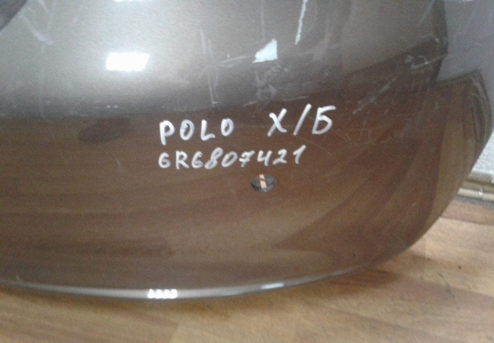 Бампер задний Volkswagen Polo х/б oem 6r6807421