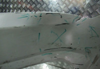 Бампер передний Hyundai Solaris 1 рест (14-17)  oem 865114L500 (вмятины,мал.трещины)