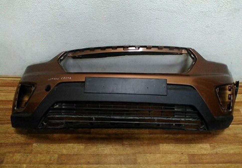 Бампер передний Hyundai Creta с спойлером сломаны ушки oem 86511m000 (скл-3)