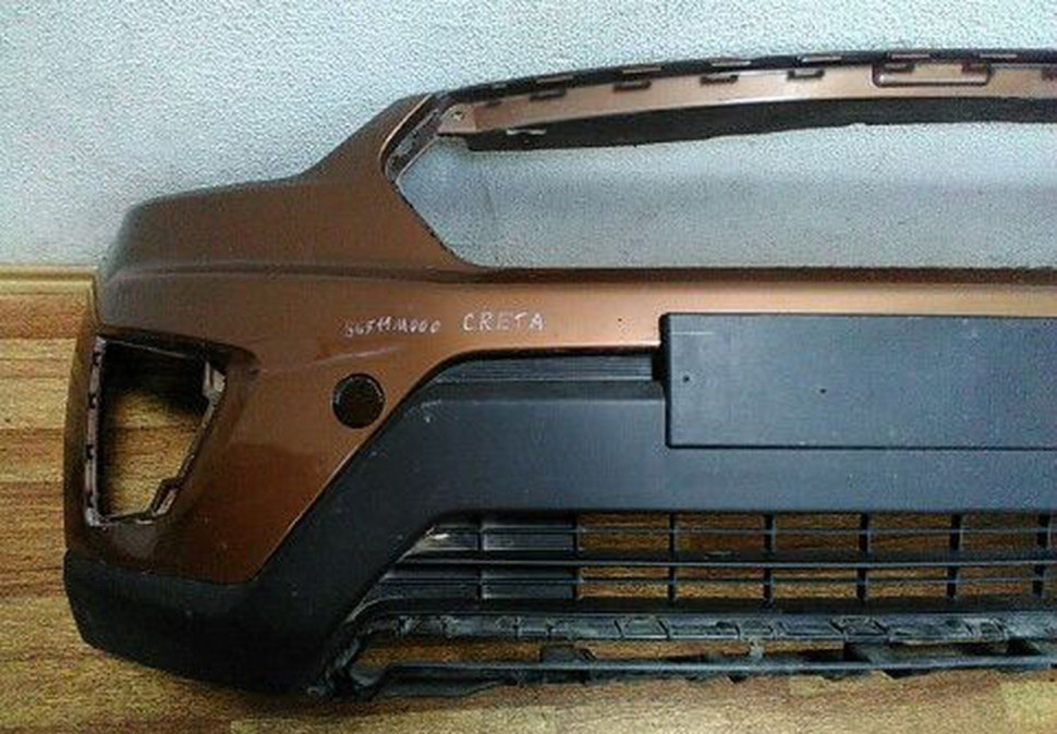 Бампер передний Hyundai Creta с спойлером сломаны ушки oem 86511m000 (скл-3) Бампер передний Hyundai Creta с спойлером сломаны ушки oem 86511m000 (скл-3)