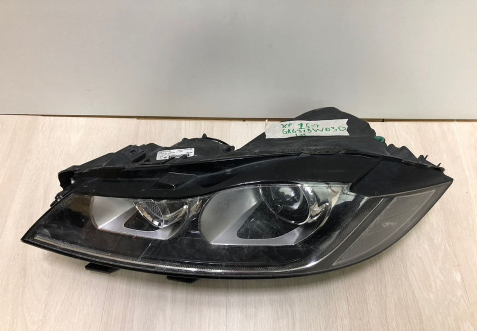 Фара левая ксенон Jaguar XF (15>) oem gx6313w030d ( трещ.) (слом.корп.) Фара левая ксенон Jaguar XF (15>) oem gx6313w030d ( трещ.) (слом.корп.)
