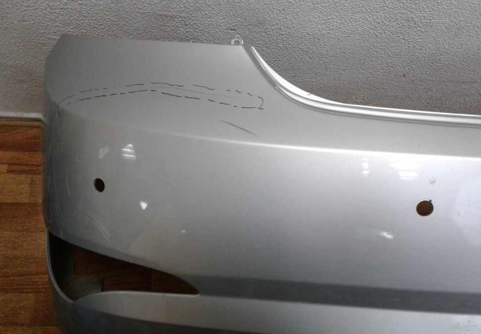 Бампер задний Hyundai Solaris (14-17) рестайл седан (трещина) oem 866114l500