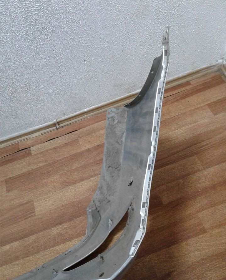 Бампер задний Hyundai Solaris (14-17) рестайл седан (трещина) oem 866114l500