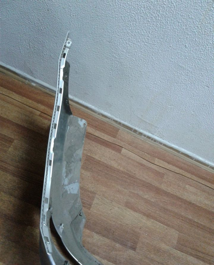Бампер задний Hyundai Solaris (14-17) рестайл седан (трещина) oem 866114l500