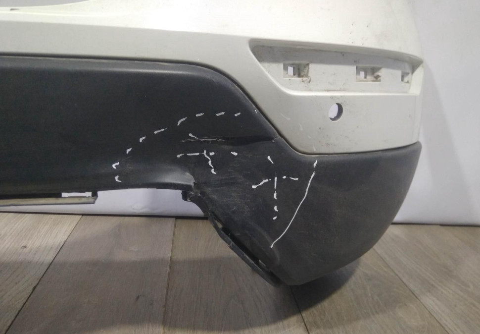 Бампер задний бу Skoda Yeti рестайлинг OEM 5LU807421 (В)