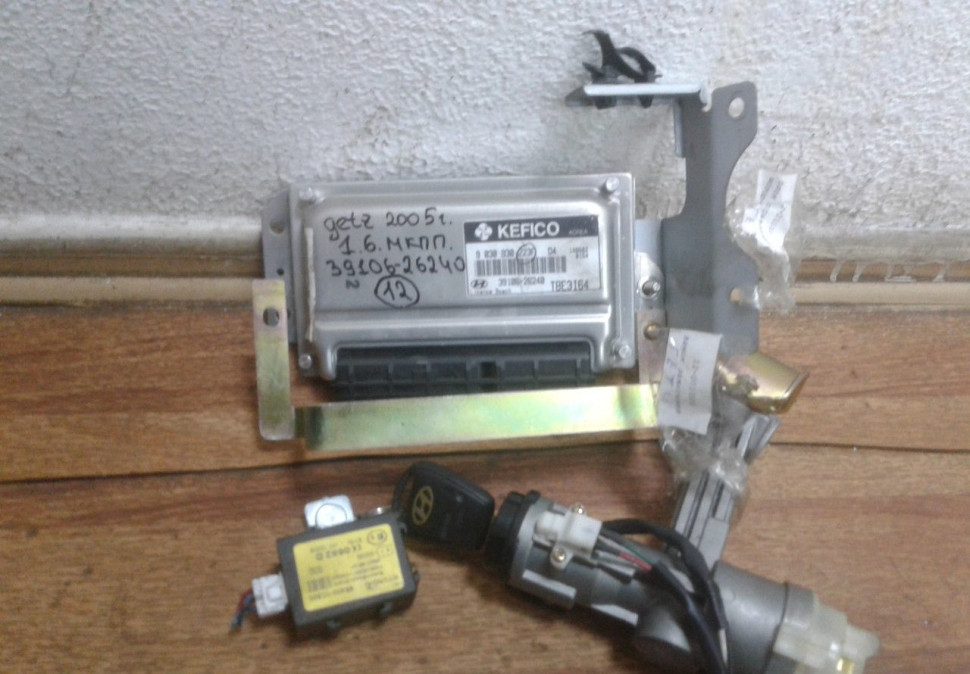 Блок управления ДВС в сборе Hyundai Getz 1.6 МКПП oem 3910626240 (12м)