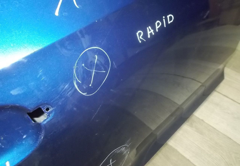 Дверь задняя правая бу Skoda Rapid OEM 5JA833052B