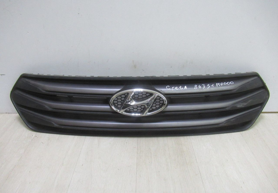 Решетка радиатора Hyundai Creta oem 86351M0000 (потертости) (скл-3)