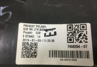 Боковина заднего сиденья правая BMW 5 G30 OEM 52207456294