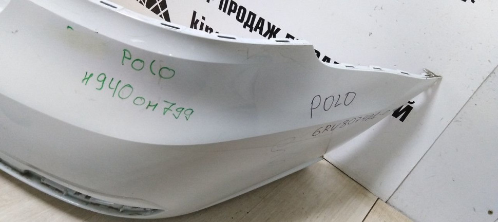 Бампер задний Volkswagen Polo 5 рестайлинг oem 6RU807421D