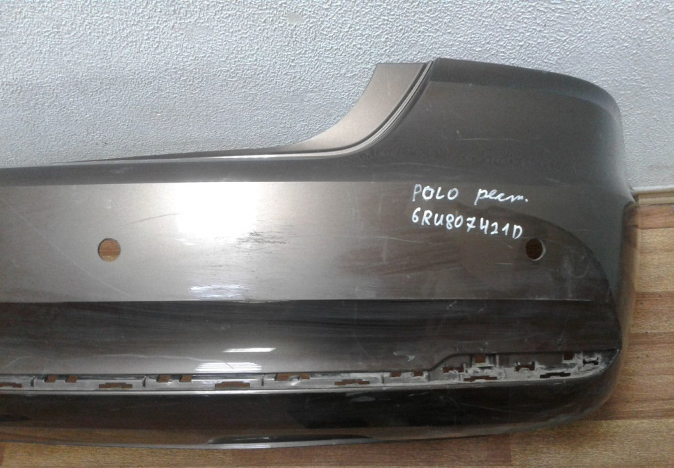 Бампер задний Volkswagen Polo (15>) рестайл седан oem 6ru807421d Бампер задний Volkswagen Polo (15>) рестайл седан oem 6ru807421d