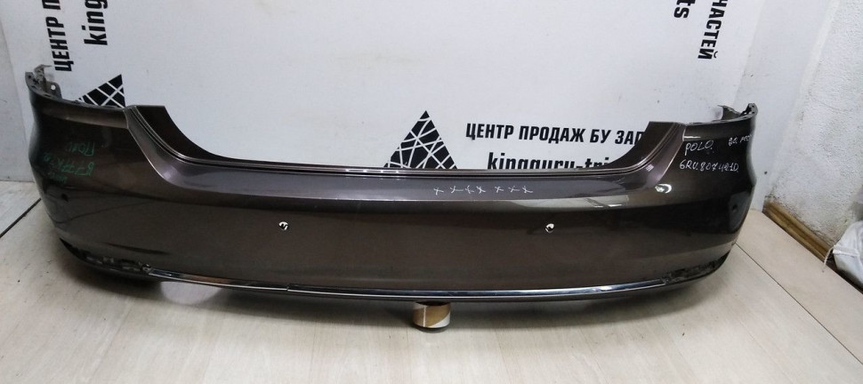 Бампер задний Volkswagen Polo 5 рестайлинг oem 6RU807421D