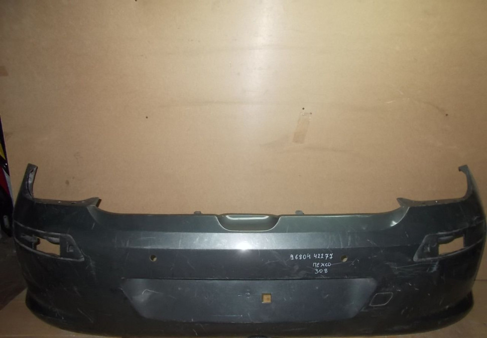 Бампер задний бу Peugeot 308 до рестайлинг OEM 9680442277 (скл-7)