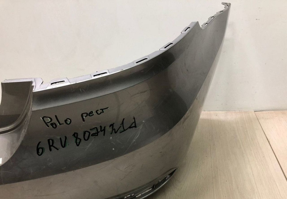 Бампер задний Volkswagen Polo sedan рест oem 6RU807421D