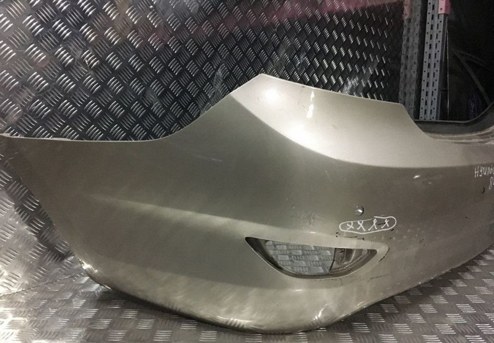 Бампер задний Hyundai Solaris 1 дорест oem  866114L000 (мал.вмятина)(мал.трещ на бок крепл)