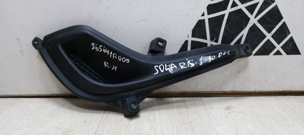 Заглушка ПТФ правая Hyundai Solaris дорестайл (10-14) oem 865641r000