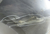 Бампер задний Kia Rio 3 до рест х/б oem 866114Y200 (трещины)