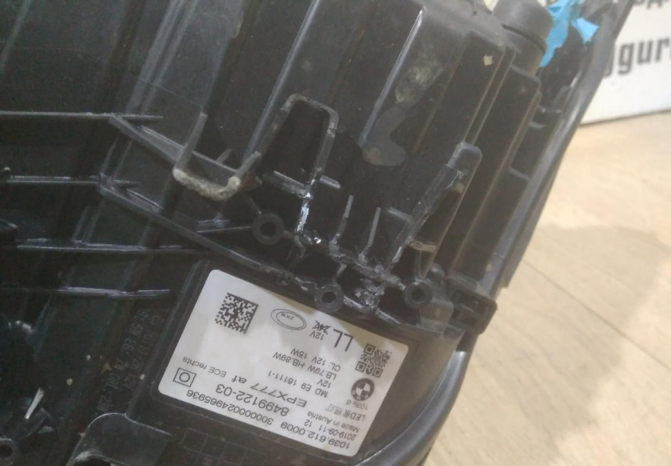 Фара ЛЭД LED адаптив правая бу BMW 5 G30 OEM 63117214958