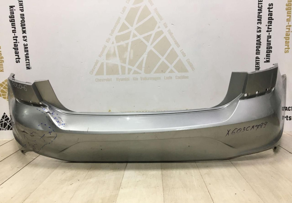 Бампер задний Volkswagen Polo 6 2020 oem 6N5807421