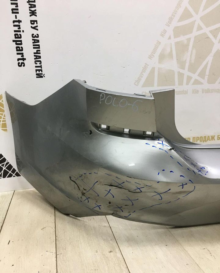 Бампер задний Volkswagen Polo 6 2020 oem 6N5807421 Бампер задний Volkswagen Polo 6 2020 oem 6N5807421