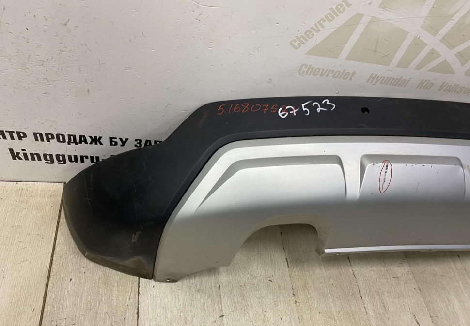 Спойлер заднего бампера Skoda Yeti рестайлинг OEM 5L6807521