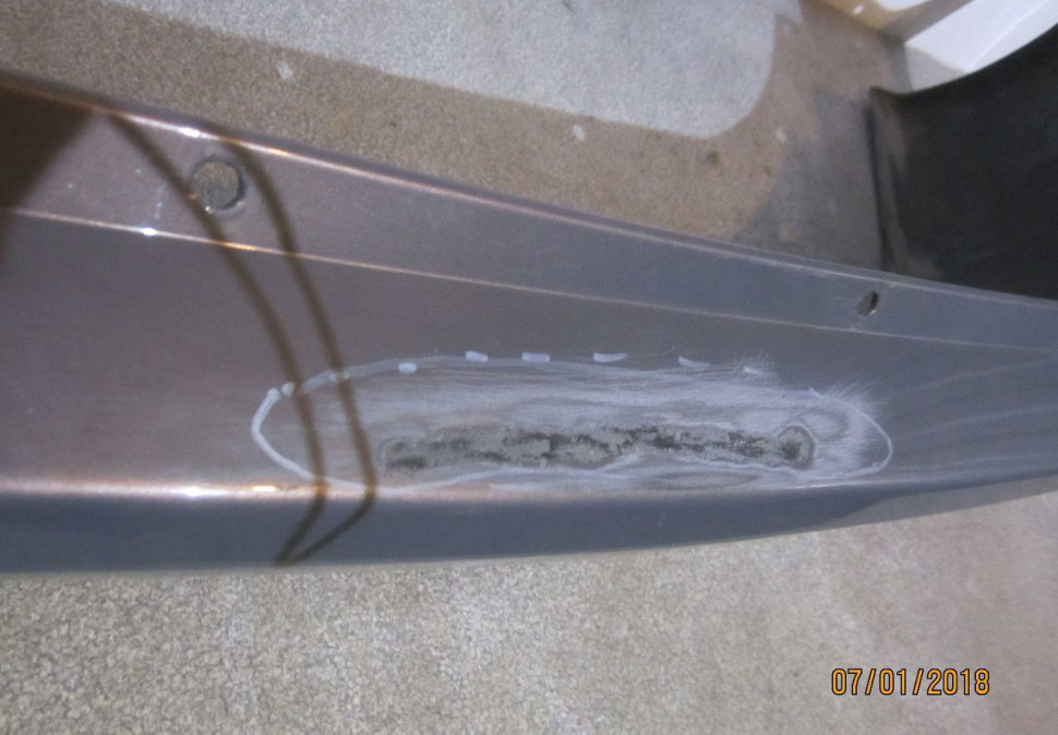 Бампер задний Lada Vesta запаян oem 8450006666 (скл-3)