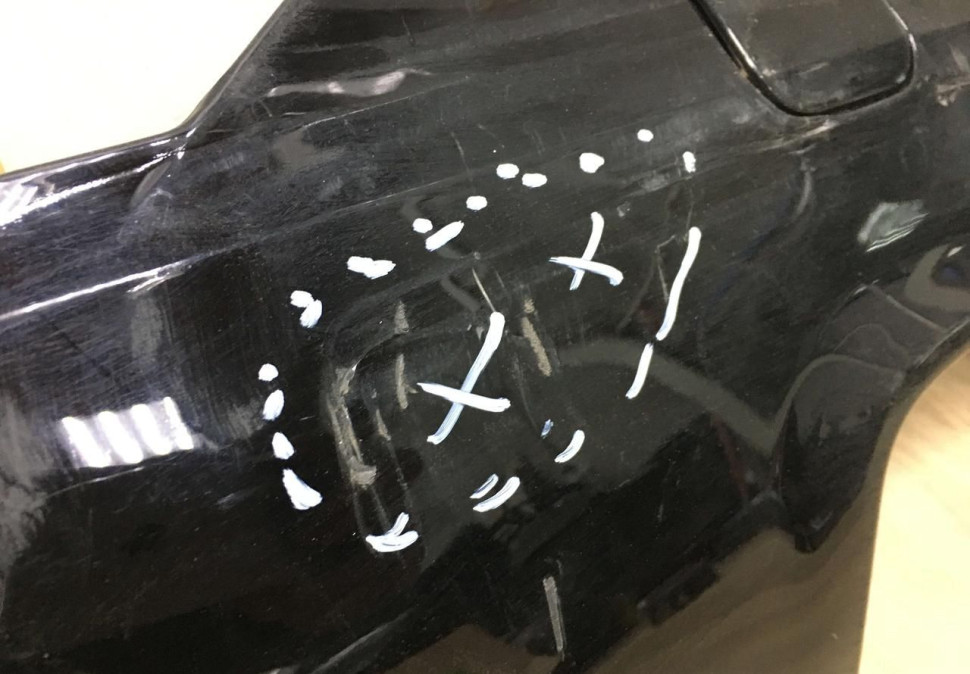 Накладка заднего бампера BMW 4 G22 M-Pack OEM 971017 Накладка заднего бампера BMW 4 G22 M-Pack OEM 971017