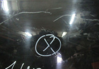 Дверь задняя правая Lada Granta /Kalina Седан oem 11180620001400 (мал.вмятина) (скл-3)