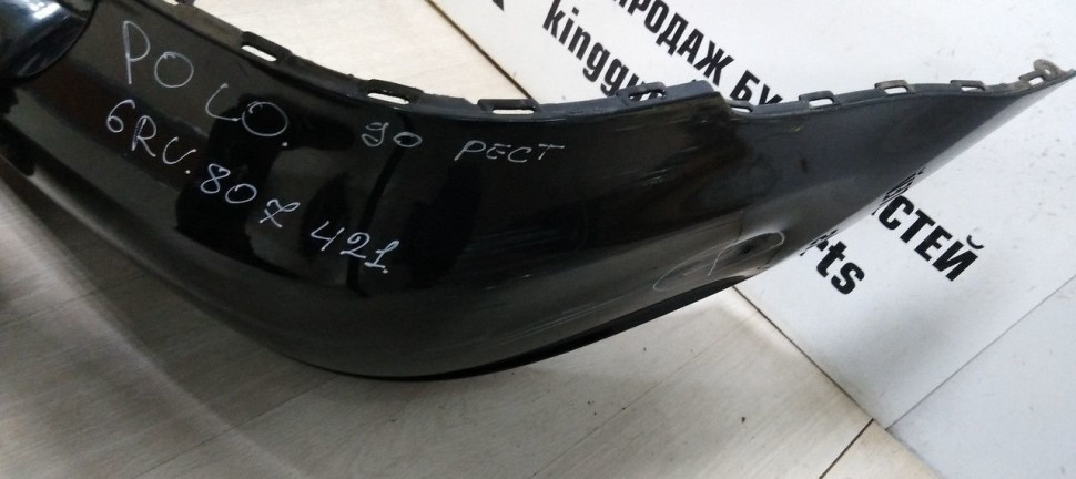 Бампер задний Volkswagen Polo до рест oem 6RU807421