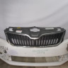 Бампер передний бу Skoda Rapid OEM 60U807217R
