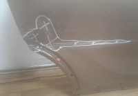 Дверь задняя правая Kia Sorento 3 вмятина (14&gt;) oem 77004C5010