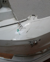 Бампер передний Volkswagen Polo (15>) рестайл (трещ.) oem 6ru807221