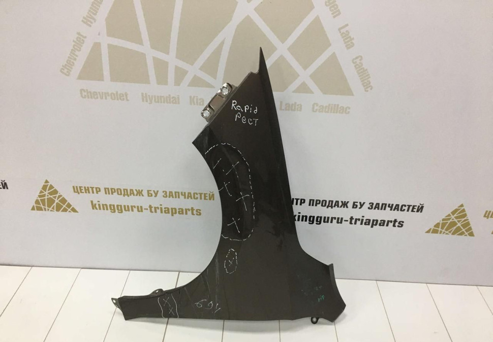 Крыло переднее левое Skoda Rapid рестайлинг OEM 5J5821021C