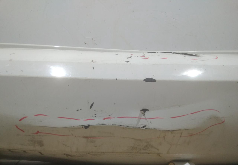 Бампер задний бу Skoda Fabia OEM 5J6807421H